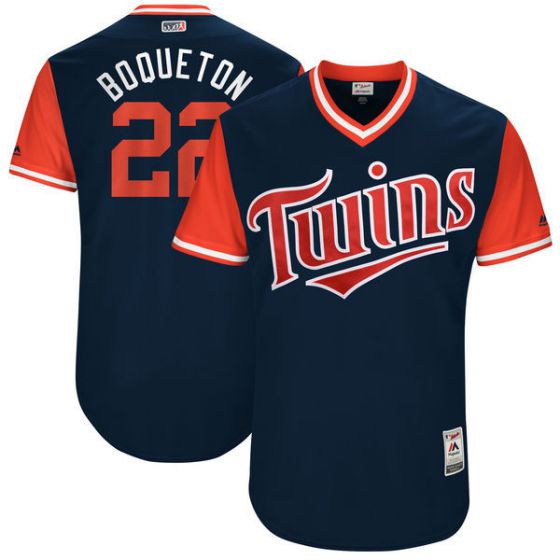 Men Minnesota Twins 22 Boqueton Blue New Rush Limited MLB Jerseys